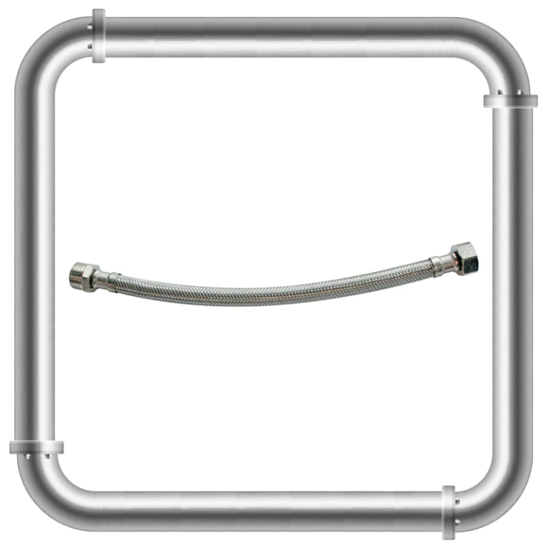 Flexible, inox, mâlefemelle diamètre 38 de longueur