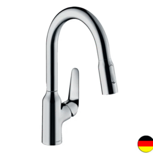 Mitigeur Hansgrohe cuisine bec de cygnes avec rallonge et douchette