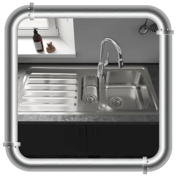 Mitigeur Hansgrohe cuisine bec de cygnes avec rallonge et douchette – Image 4