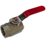 Vanne manette à bille à Levier 12 FxF Rouge BELCO