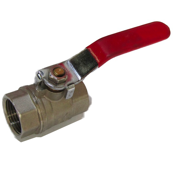 Vanne manette à bille à Levier 12 FxF Rouge BELCO