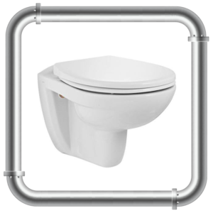 Cuvette suspendu japonaise (bidet) + abattant